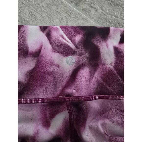 Women's Lululemon Train Wunder Under Crop Leggings Purple Size 8 - Picture 6 of 8